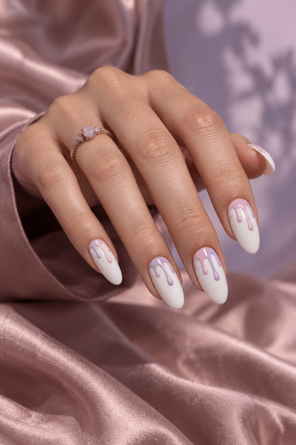 Pastel Blood Drip Nails: a soft Halloween tutorial