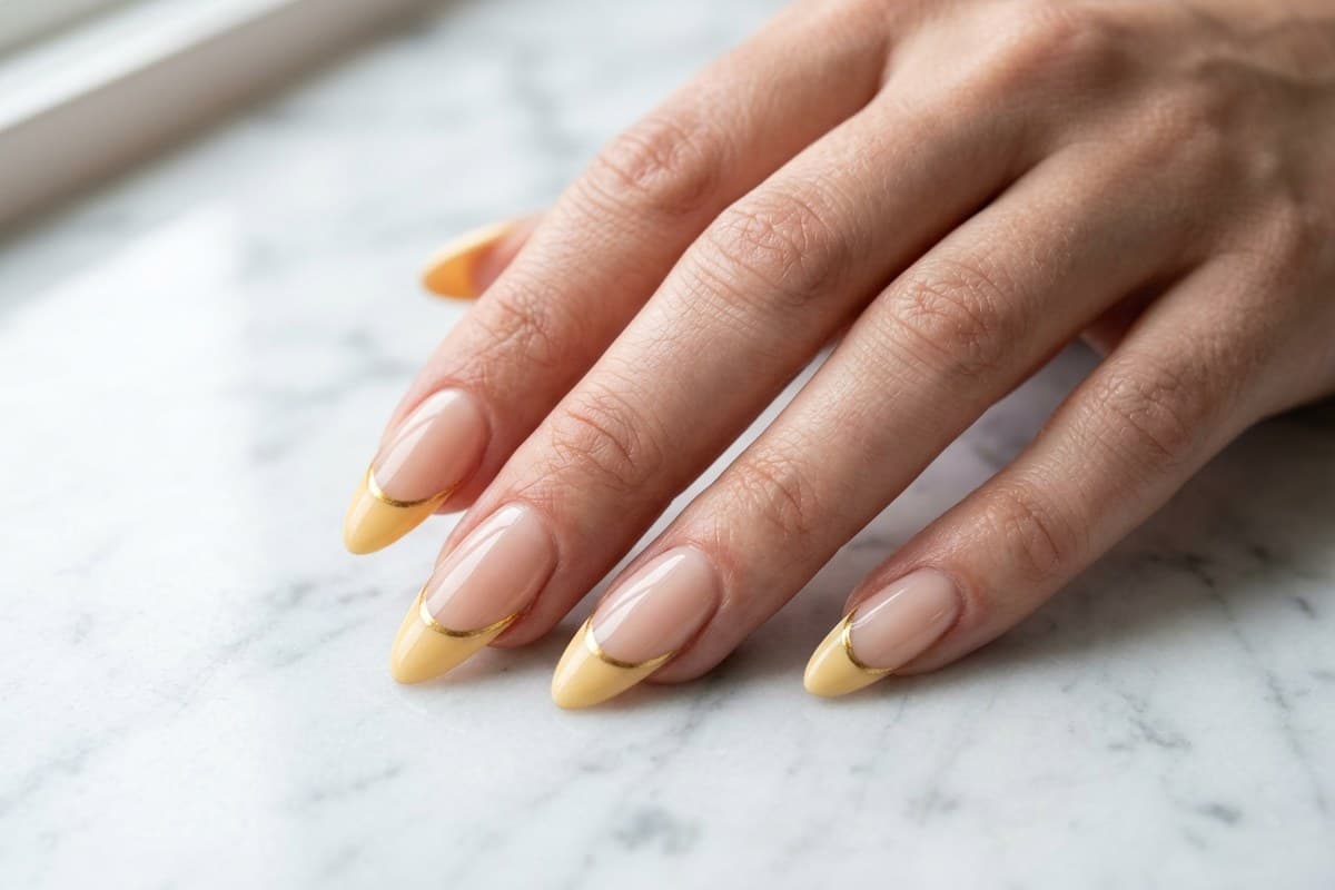 Butter Yellow French Tips & Twists