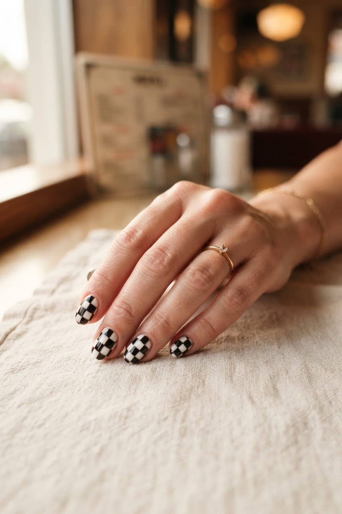 Checkerboard Nails: 30+ Retro Checkered Designs