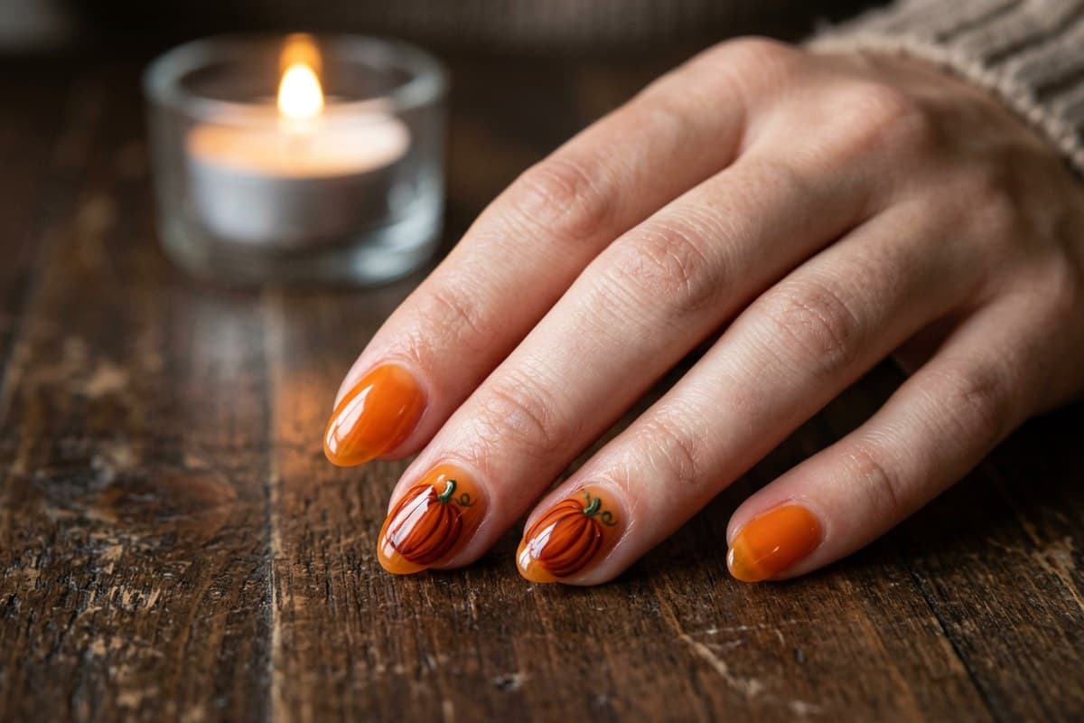 Cute Ghost Nails (Short & Easy)