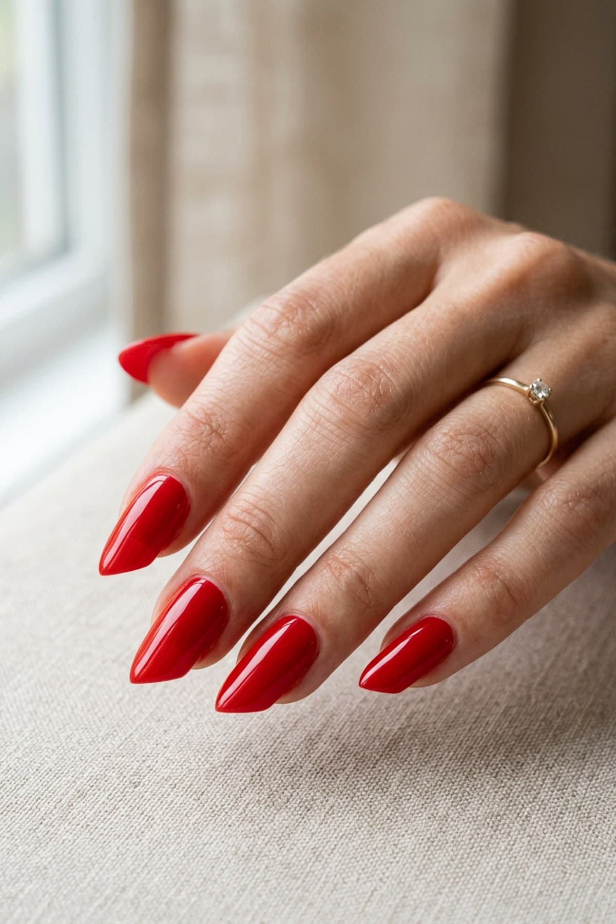 Lipstick Nails: The Bold Angled-Tip Shape Guide