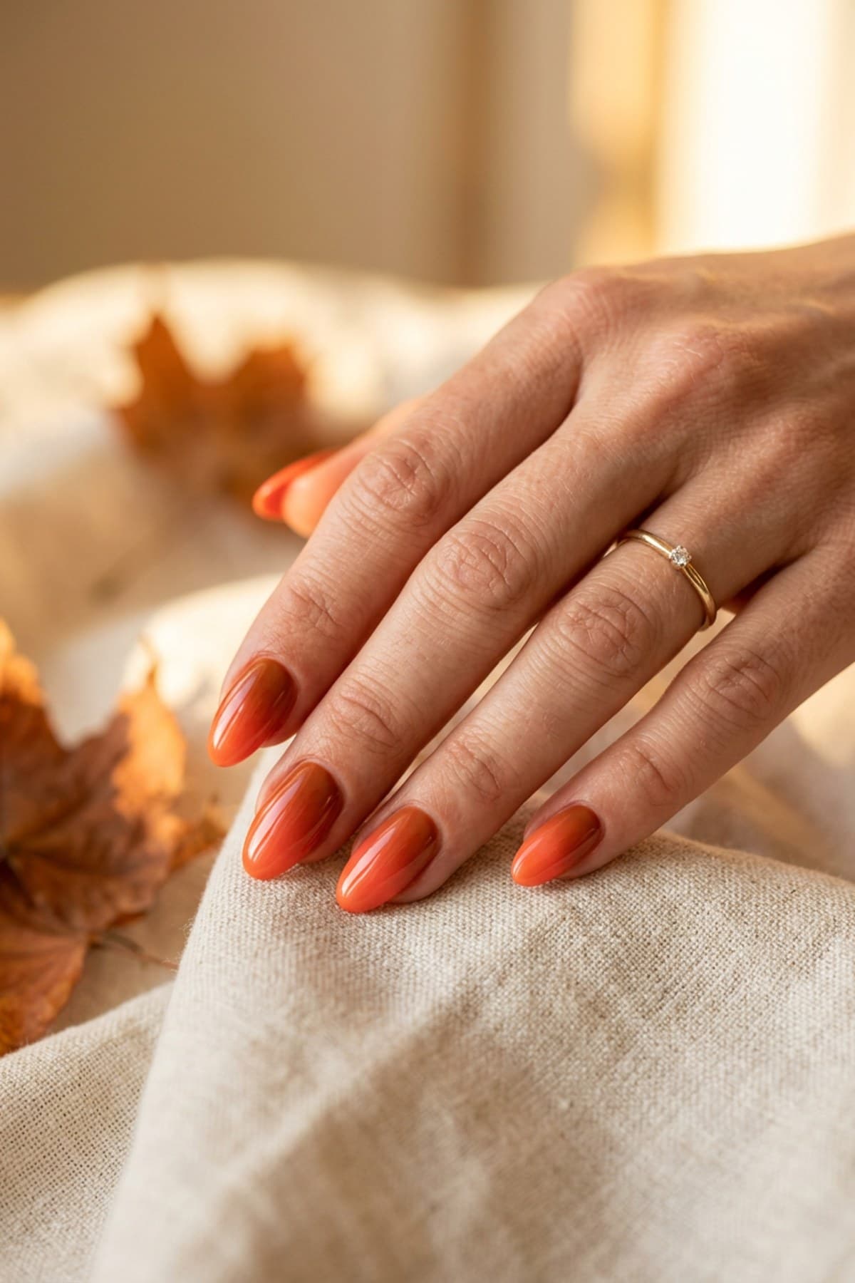 Orange Nails: 30+ Ideas (Burnt, Coral, Neon, Sunset)