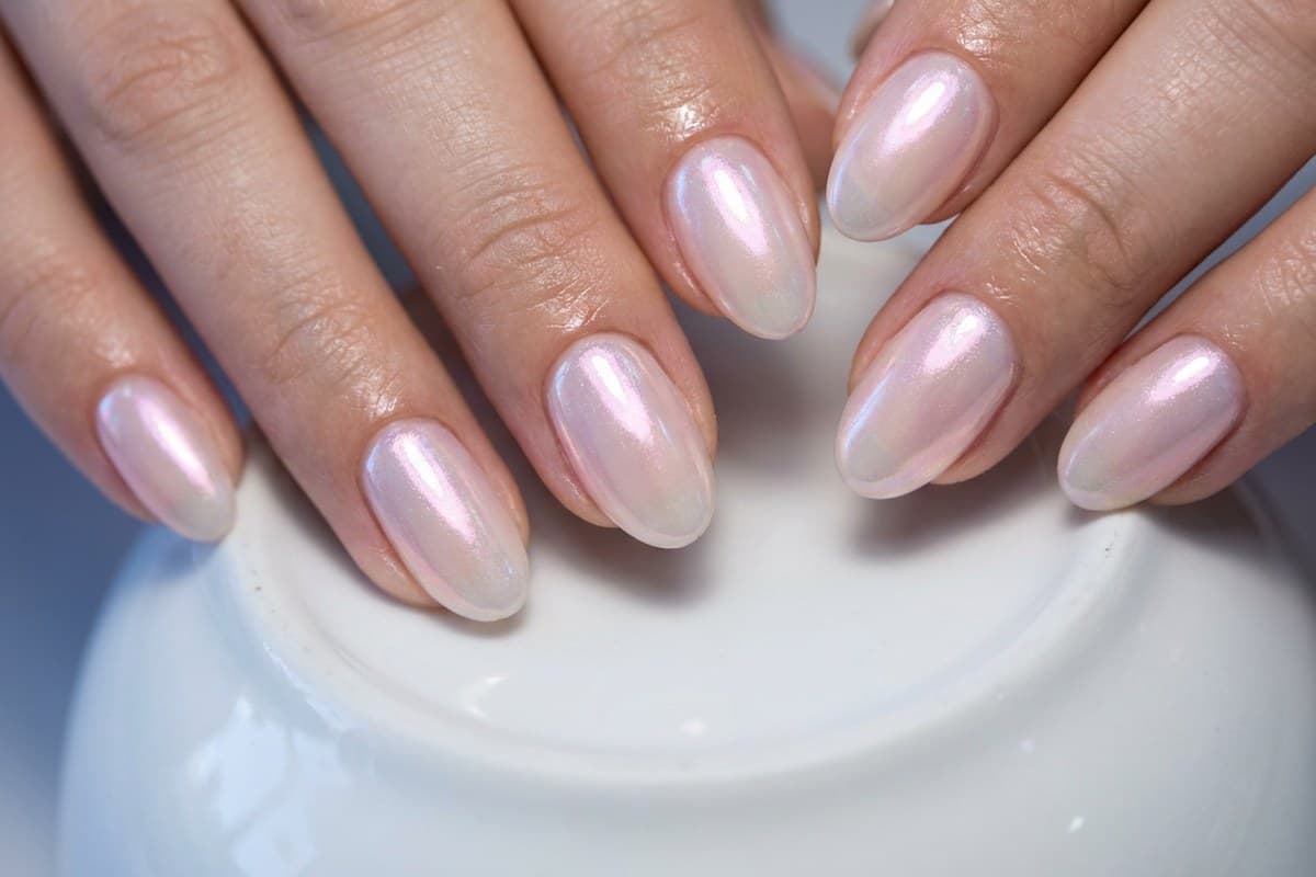 Bold Color Oval Nails