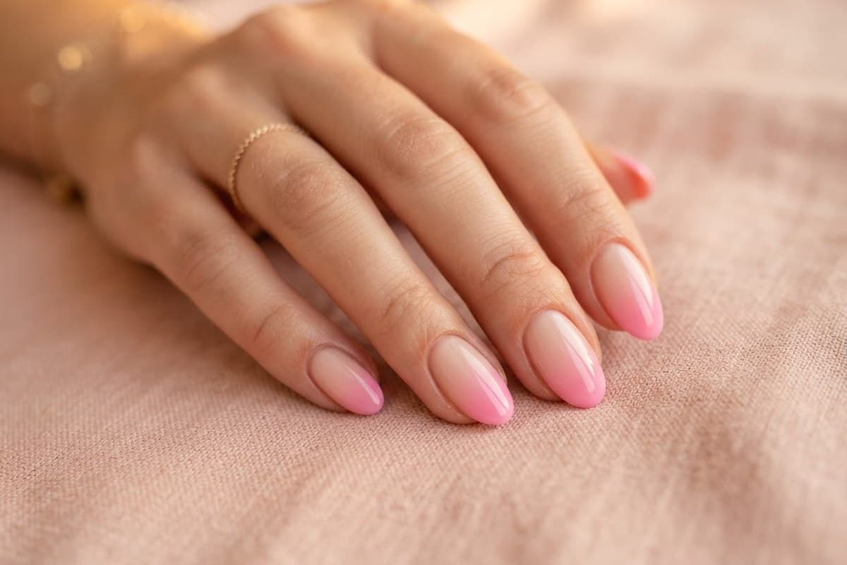 Pink French Tips & Negative Space