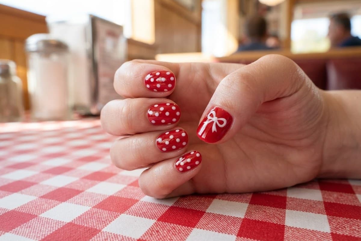 Why Polka Dot Nails Are Having a Moment