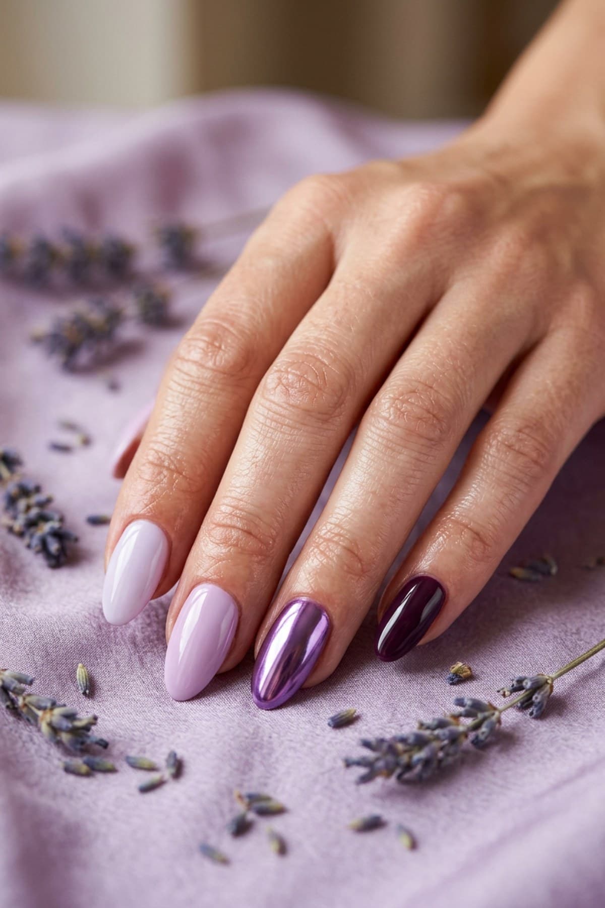 Purple Nails: 30+ Ideas (Lavender, Lilac, Plum, Chrome)