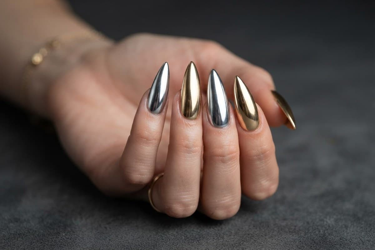 Metallic French & Minimal Chic