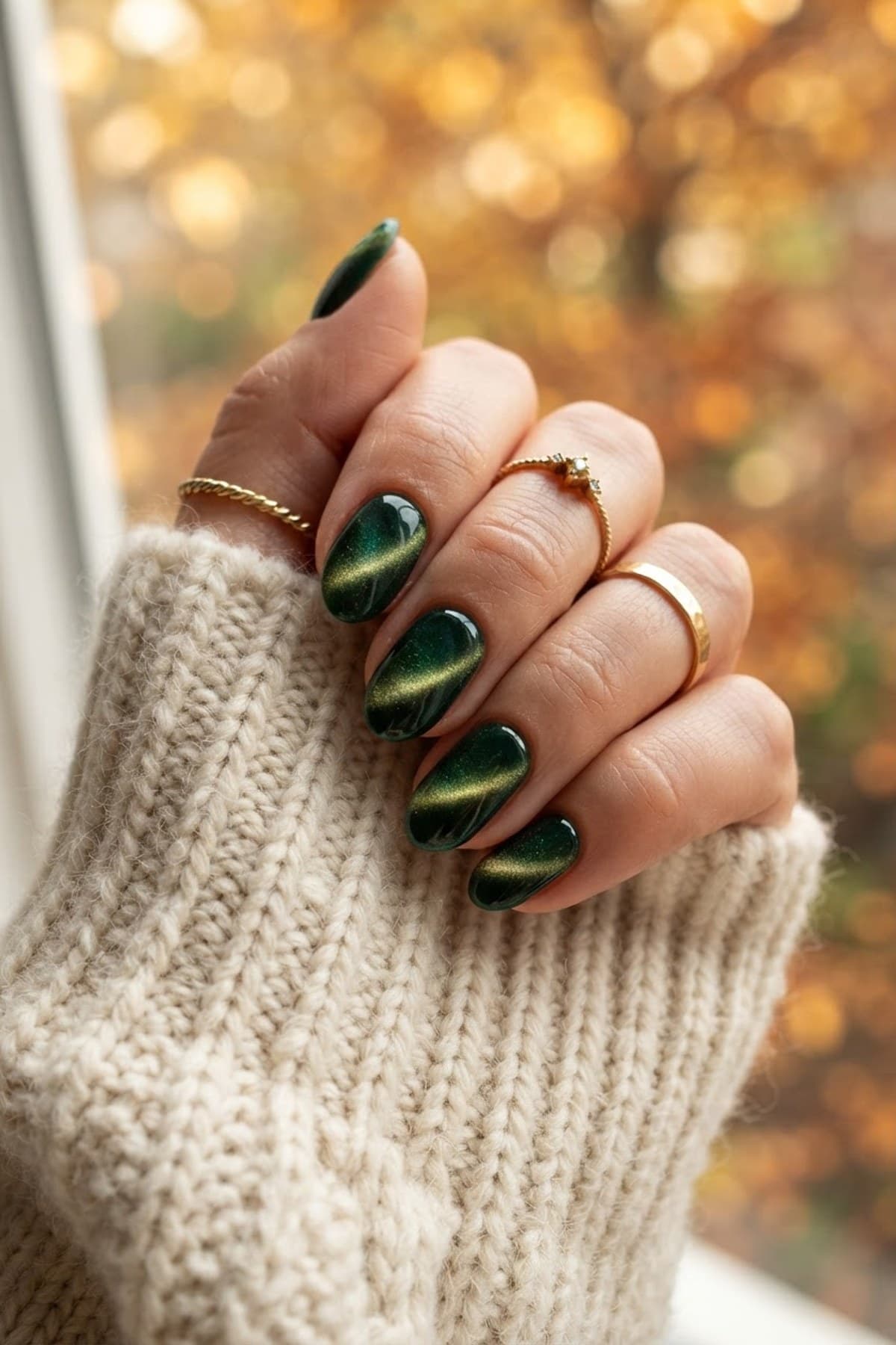 Velvet Cat-Eye Nails for Fall: 30 Jewel-Tone Ideas