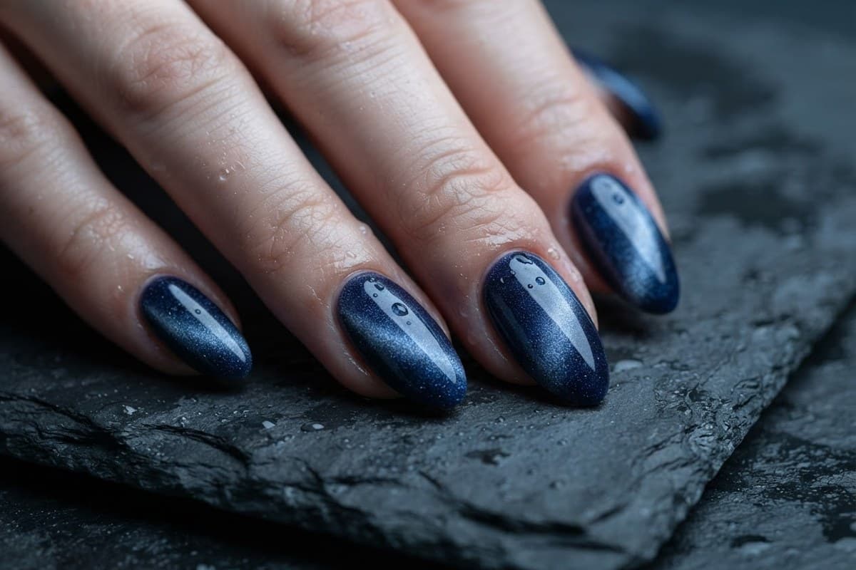 Why Velvet Cat-Eye Nails Own Fall and Winter