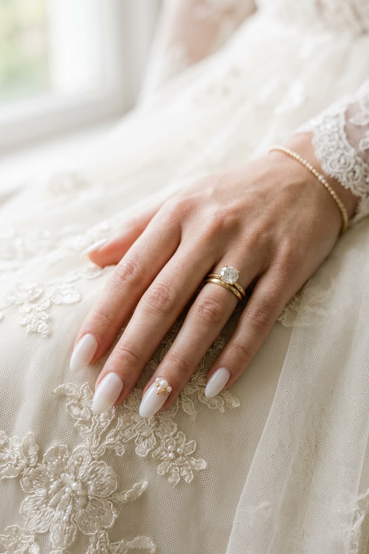 Wedding Nails: 30+ Bridal Designs (French, Pearl, Chic)